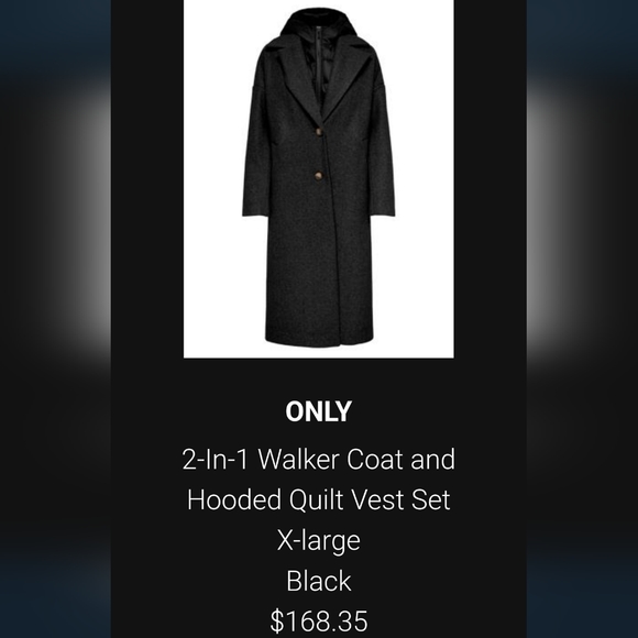 Only oversized coat with detachable vest - Picture 2 of 6